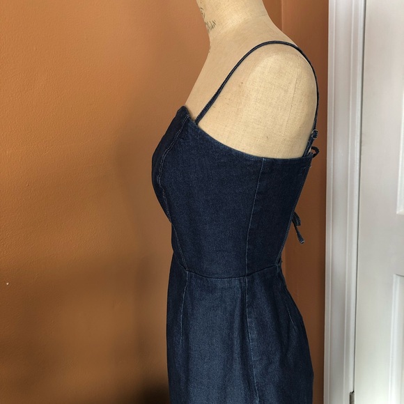 American Eagle Jean Dress, Spaghetti Strap, Size 6 - Picture 11 of 15